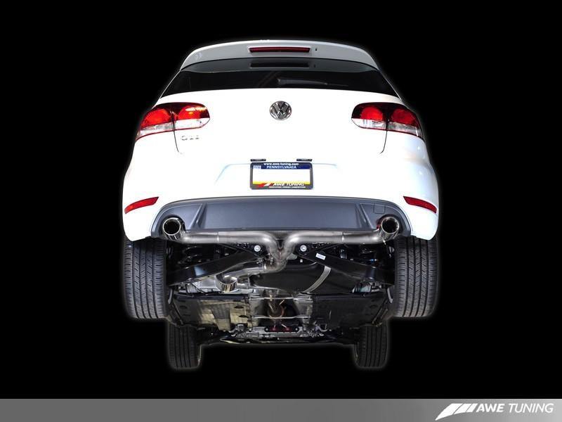 AWE Tuning Mk6 GTI Performance Catback - Chrome Silver Round Tips - MGC Suspensions