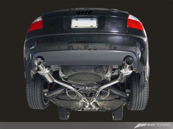 AWE Tuning Audi B6 A4 3.0L Touring Edition Exhaust - Polished Silver Tips - MGC Suspensions