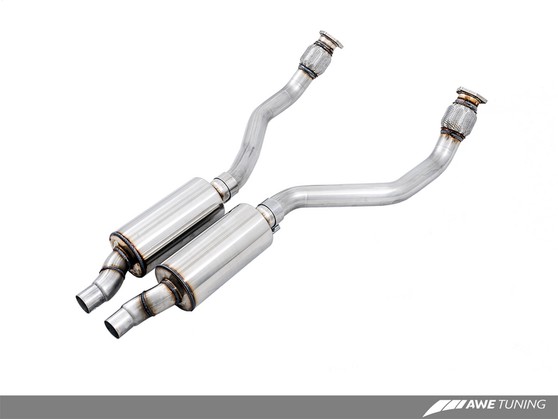 AWE Tuning 2010-17 Audi S4/S5/A6/A7 (B8/C7) 3.0T Resonated Downpipes-MGC Suspensions