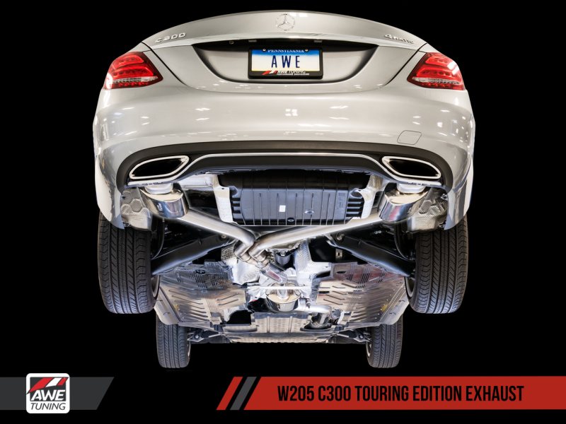 AWE Tuning Mercedes-Benz W205 C300 Touring Edition Exhaust - MGC Suspensions