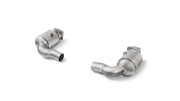 Akrapovic 2016-17 Porsche 911 Turbo/Turbo S (991.2)Stainless Steel Link Pipe Set with Catalytic Converters - MGC Suspensions