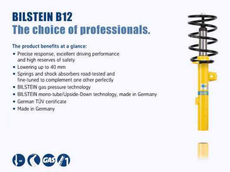 Bilstein B12 1992 Mercedes-Benz 190E 2.6 Front and Rear Suspension Kit - MGC Suspensions