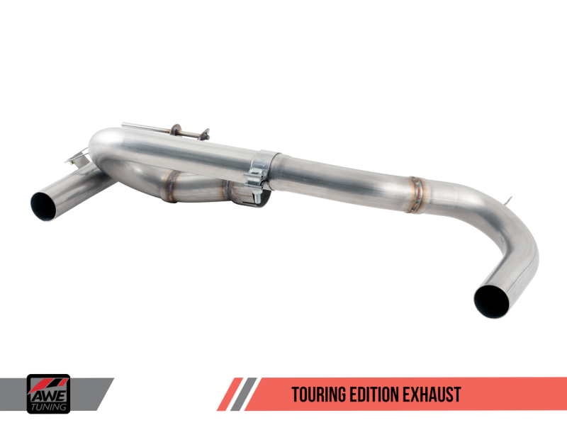 AWE Tuning BMW F3X 340i Touring Edition Axle-Back Exhaust - Diamond Black Tips (90mm) - MGC Suspensions
