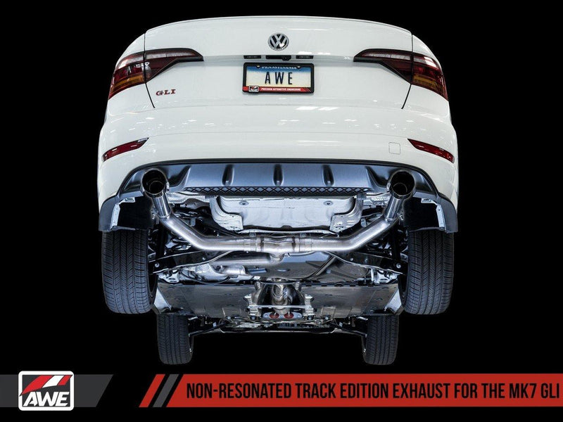 AWE Tuning 2018-19 Volkswagen Jetta GLI Mk7 Track Edition Exhaust with Diamond Black Tips (Fits OEM Down Pipe)-MGC Suspensions