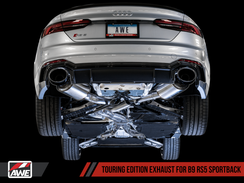 AWE Tuning 2019 Audi RS5 Sportback B9 Touring Edition Exhaust System with Diamond Black RS Style Tips-MGC Suspensions